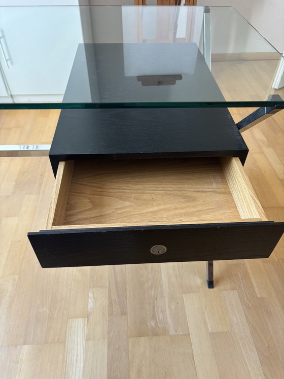Franco Albini Model 80 Escritorio | Knoll International | Orig., Madera, Metal, Negro (foto 7 de 9)