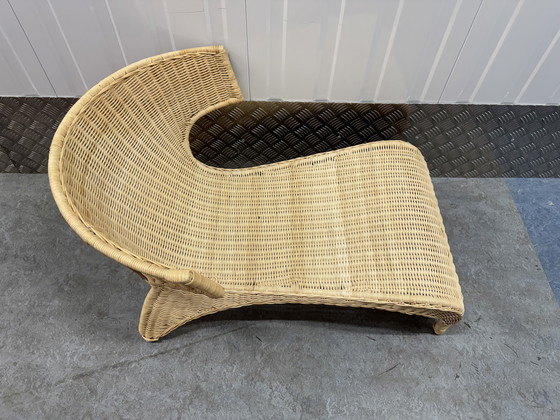 Image 1 of Sedia lounge in rattan della collezione PS di IKEA, disegnata da Monika Mulder.