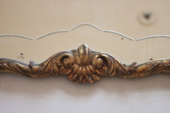 Image 1 of Vergoldeter Holzspiegel im Neo-Rokoko-Stil, Ende 19.