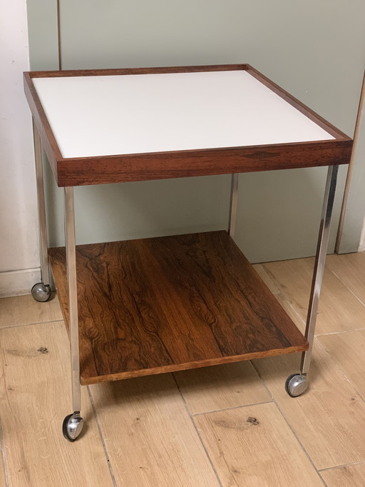 Vintage trolley / side table rosewood
