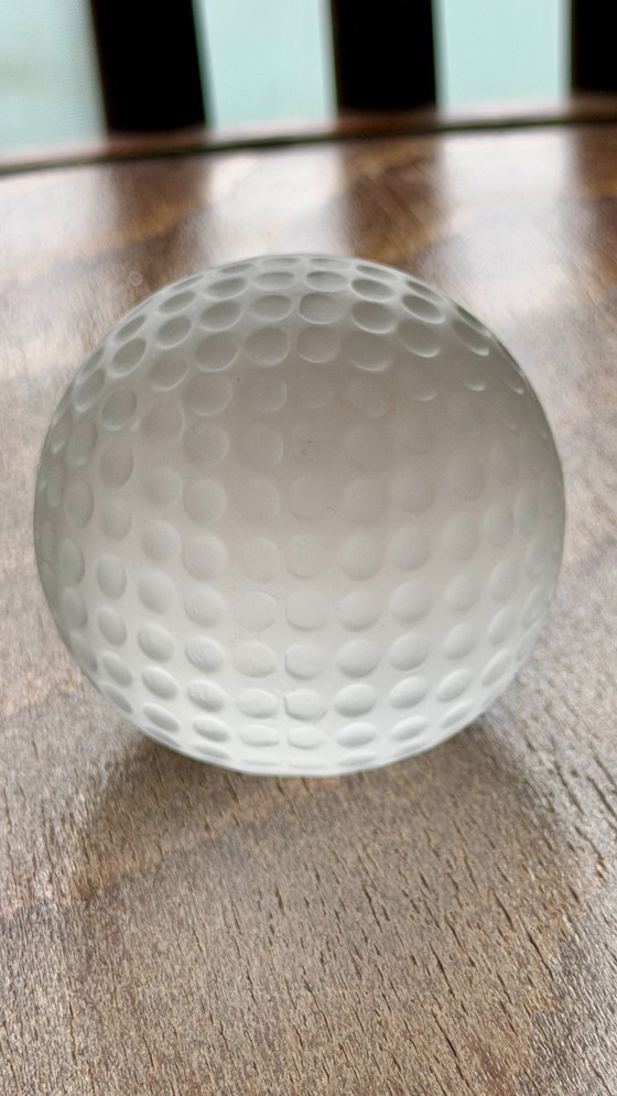 Pelota de Golf de Cristal de Val Saint Lambert – Objetos decorativos (photo 4 of 5)