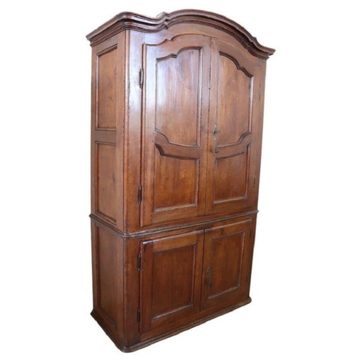 Rare antique cabinet in poplar wood, Italy Mid18th century