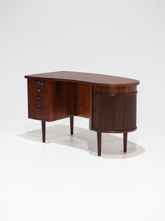 Kai Kristiansen Schreibtisch mit Bar Modell 54 Kidney Palisander – Wood (photo 4 of 19)