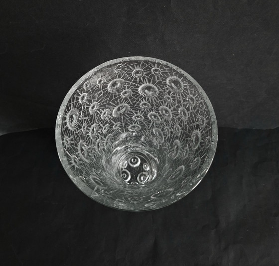 Image 1 of Jiŕi Ŕepásek Slo Union hoge kristallen Space Age design vaas. Type Atomic Starburst 1970.