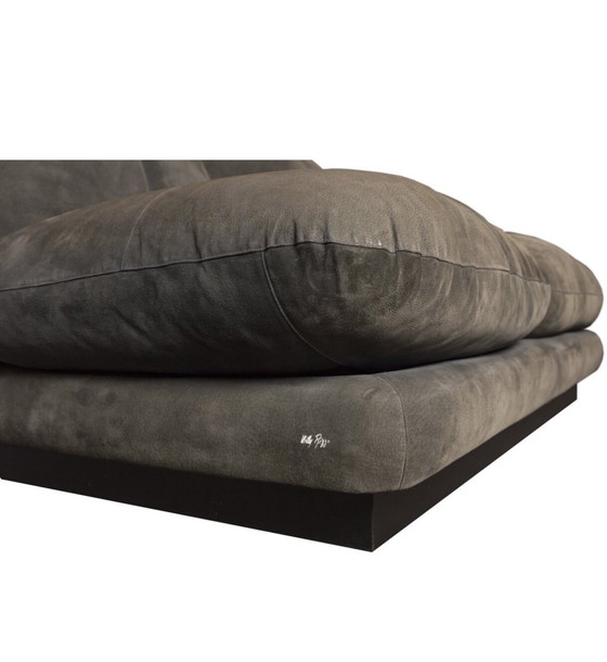 Image 1 of Willy Rizzo 3-seater sofa in brown nubuck