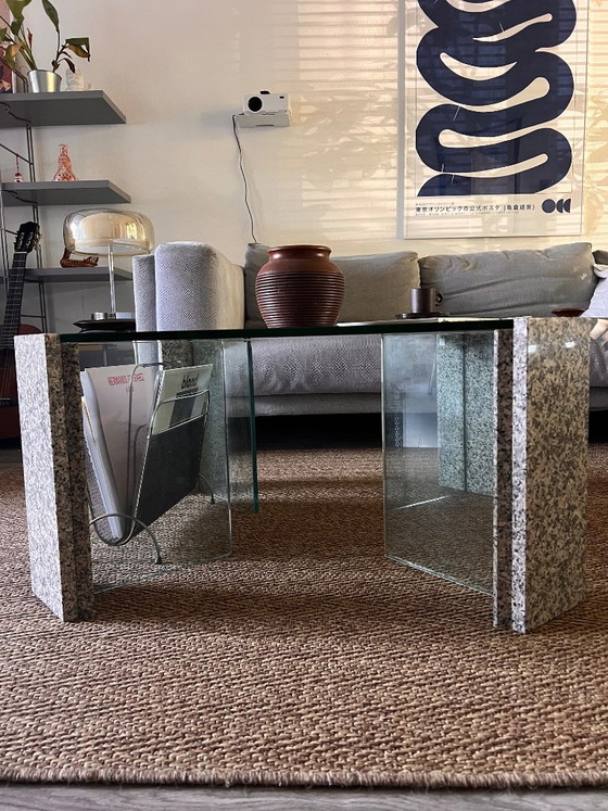 Vintage 70s Brutalist Coffee Table – Willy Ballez inspired, Stone (photo 7 of 11)
