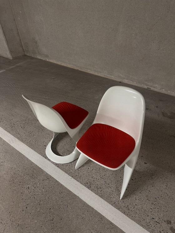 Chaises Casalino par Alexander Begge pour Casala (années 1980) – Chaises de salle à manger, Plastic, Textile (photo 3 of 6)