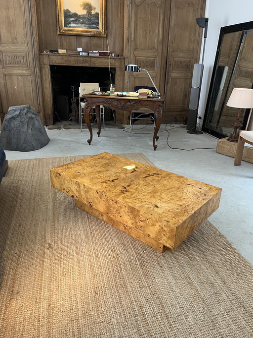 Couchtisch aus Ulmenholz 70er Jahre