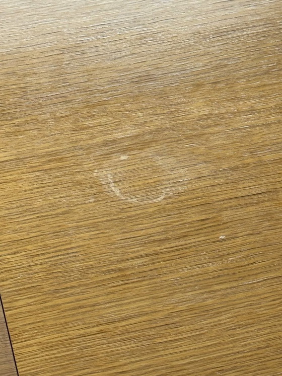 Tavolo da pranzo allungabile in legno con sei sedie, Van Den Berghe, Tavoli da pranzo, Tessile, Marrone (foto 10 di 14)