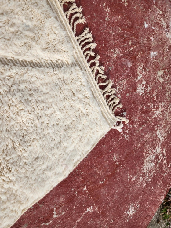 Beni Ouarain Berber rug in cream 300x200 cm, natural wool, handmade, Rugs & carpets, Cotton, Scandinavian (photo 11 of 21)