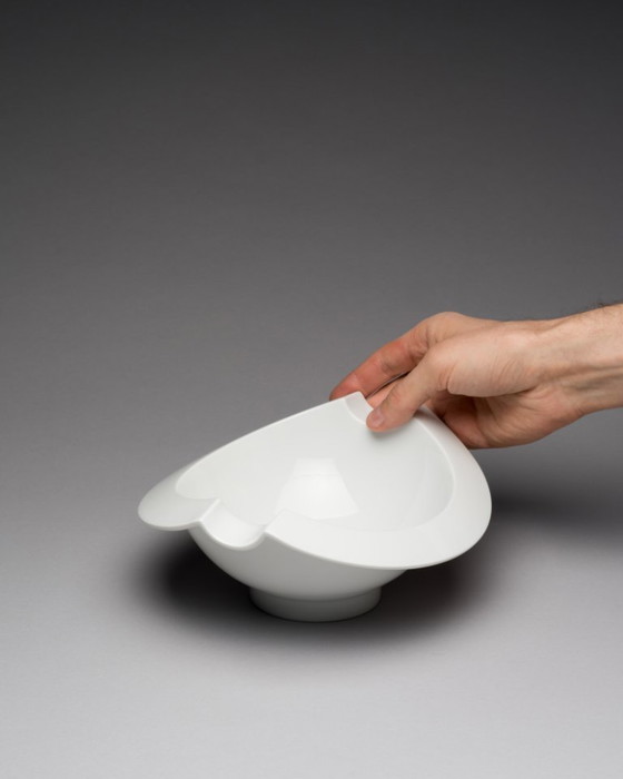 Image 1 of Rosenthal Porcelain Curated Set Wolf Karnagel “Owl” Vases & Jan van der Vaart