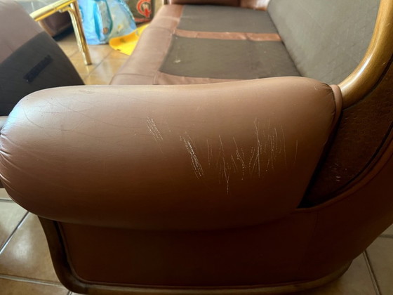 Image 1 of Set divano e poltrone ( 3 ) Vintage in pelle