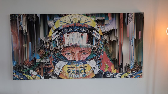 Image 1 of Obra de arte de Max Verstappen Glitch ART