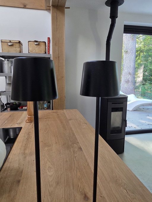 Two pieces anta leuchten -cut - minimalist table lamps