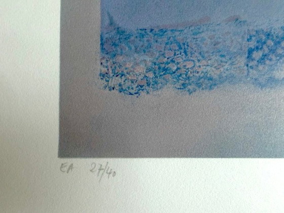Image 1 of Lithografie "Blauw stilleven" van Jean-Jacques Balitran