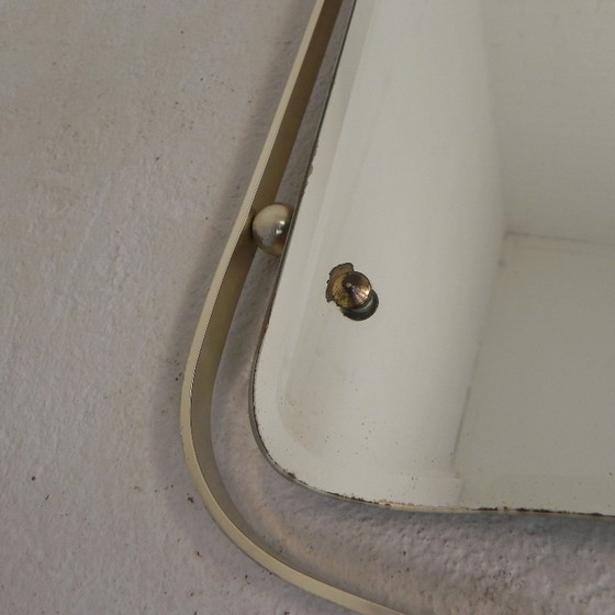 Image 1 of Vintage cut mirror in aluminum frame, 1950s