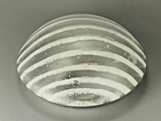 Image 1 of 70s Peill & Putzler Plafoniere ceiling lamp glass space design lamp 70s