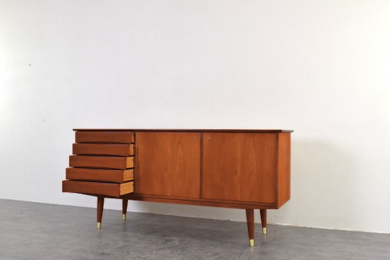 Aparador de teca Mid-Century de Fredrik A. Kayser, Noruega, años 60., Fredrik Kayser, Aparadores, Madera (foto 11 de 15)