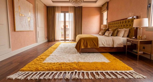 Grand tapis artesanal marroquí fait main dans l’Atlas 400cmx300cm – vloerkleden en tapijten, Cotton (photo 2 of 10)
