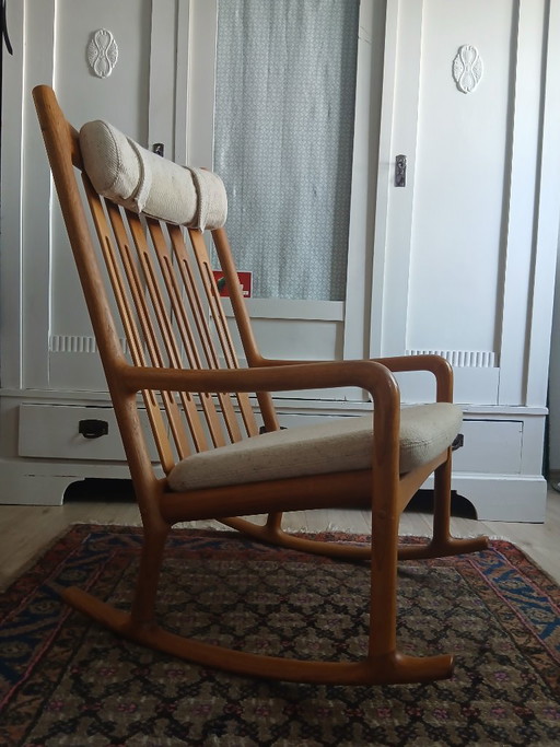 Original Hans Olsen Schaukelstuhl – Mid-Century Design-Klassiker (50er/60er) – schommelstoelen, Wood (photo 2 of 6)