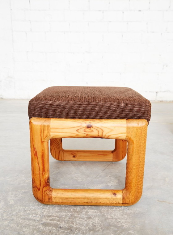 Fauteuil et tabouret en pin de style danois moderne par C. F. C. Silkeborg – Wood (photo 4 of 20)