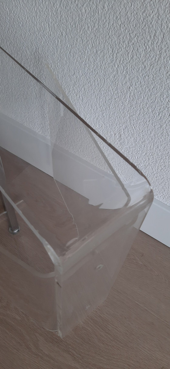 Revistero David Lange, Plexiglás Años 70 – Plexiglass, Chrome (photo 10 of 15)