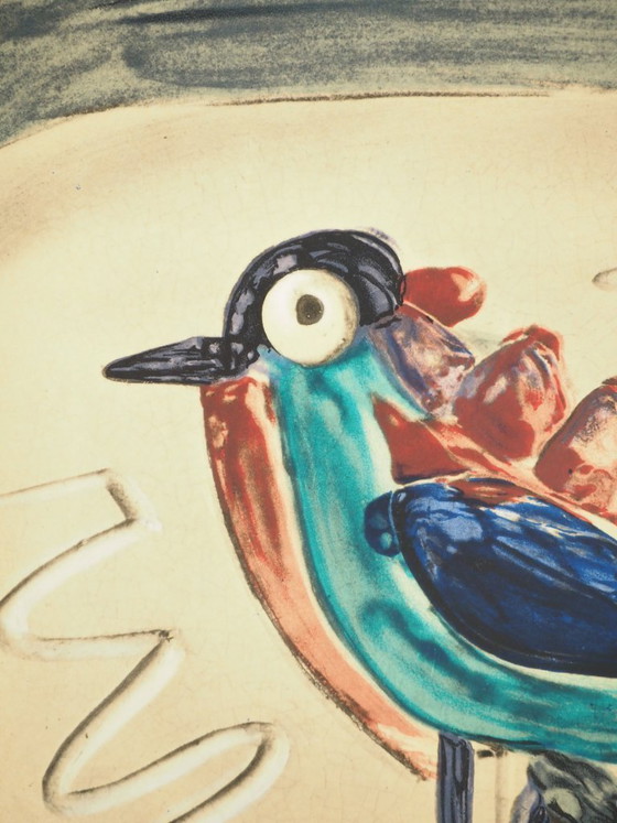Pablo Picasso : Céramique Madoura, Oiseau Coloré, Affiche en Lithographie – Paper (photo 4 of 5)