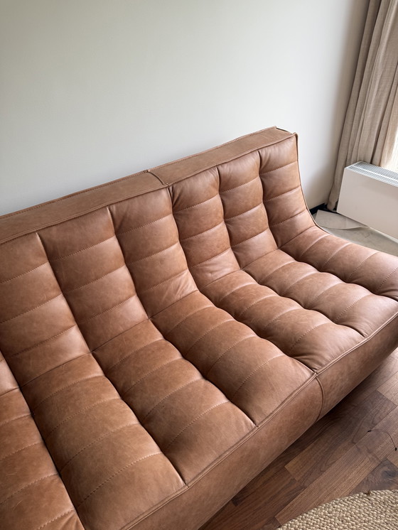 Image 1 of Sillón de cuero étnicoraft de tres plazas