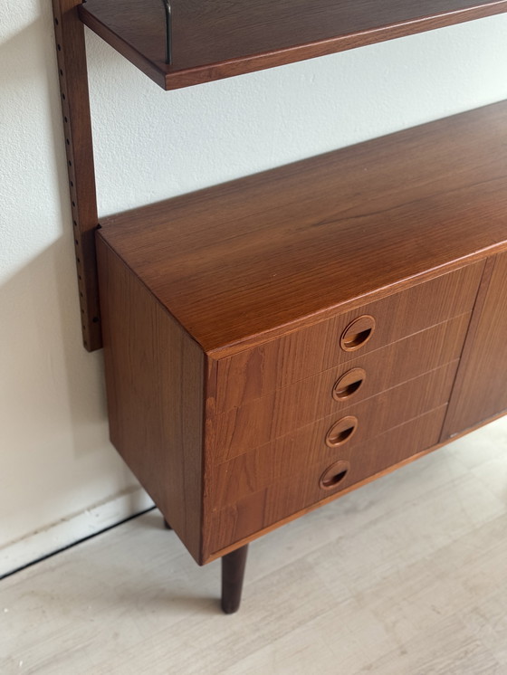 Image 1 of Mueble de pared danés – Muebles HG – Teca – Años 60