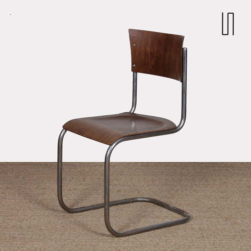 Chair Designed by Mart Stam, Czech Production, 1940