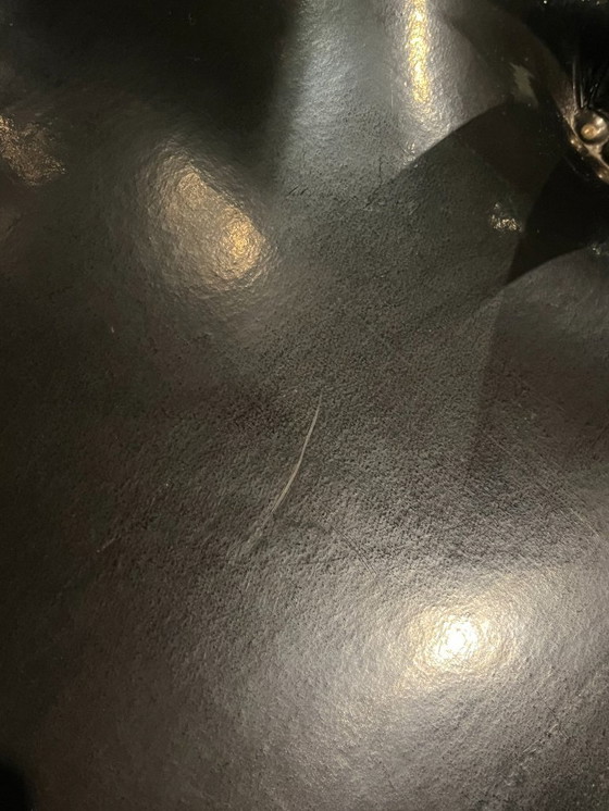 Image 1 of 1x Black leather-look chair