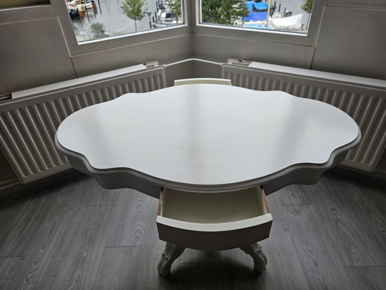 Image 1 of Brocante French style table, hand-painted - unique model