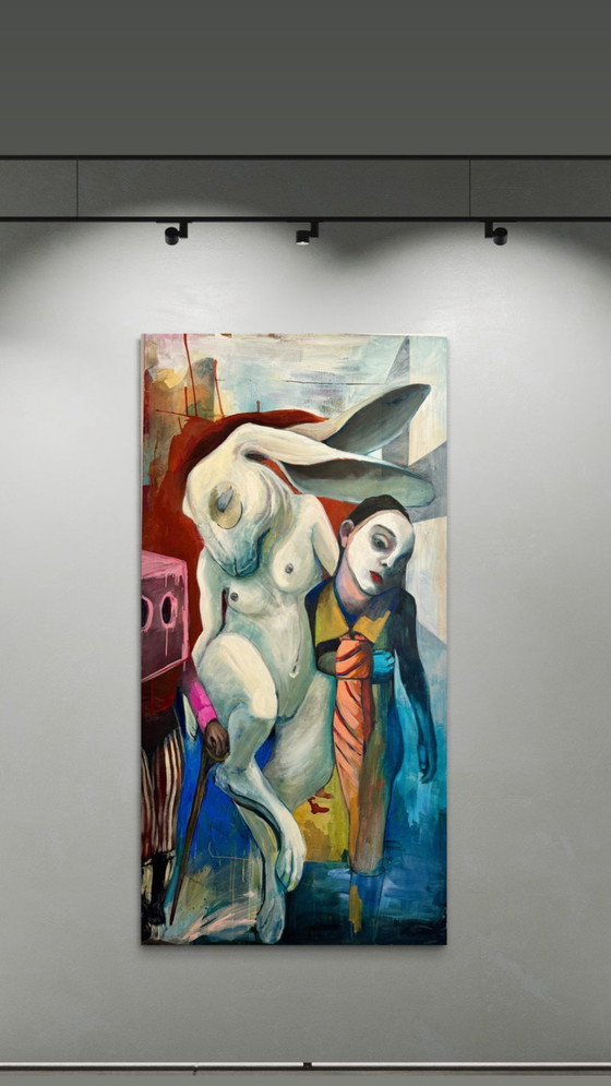 Image 1 of Le grand art : la peinture à l'huile "fatiguée de courir après".