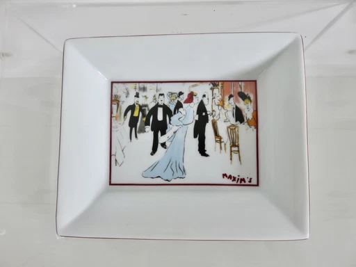 Cendrier " Maxim'S " De Paris En Porcelaine