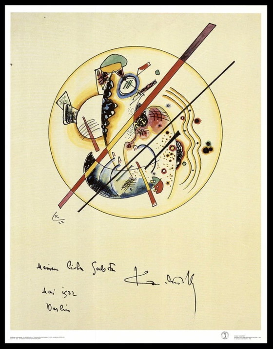 Image 1 of Wassily Kandinsky: “Aus dem Gästebuch Galston 1922”. Archivio Bauhaus di Berlino