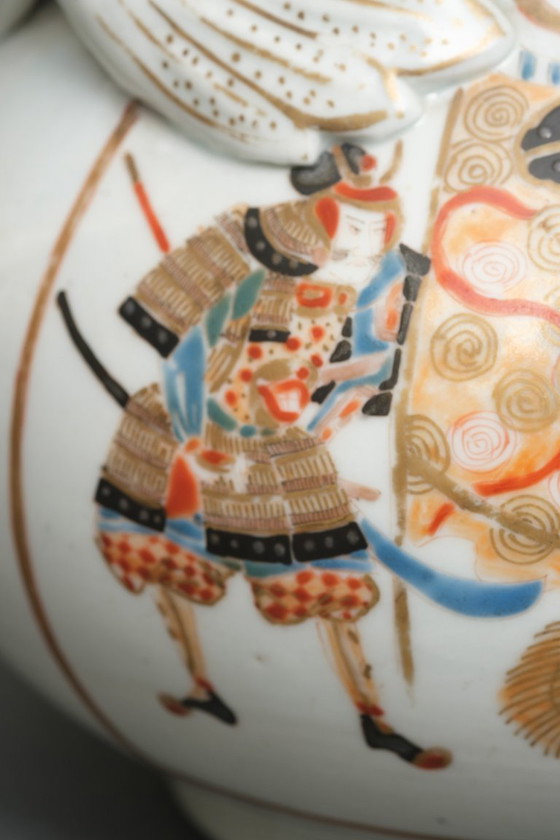 Image 1 of antieke Japanse porseleinen theepot Imari-ware