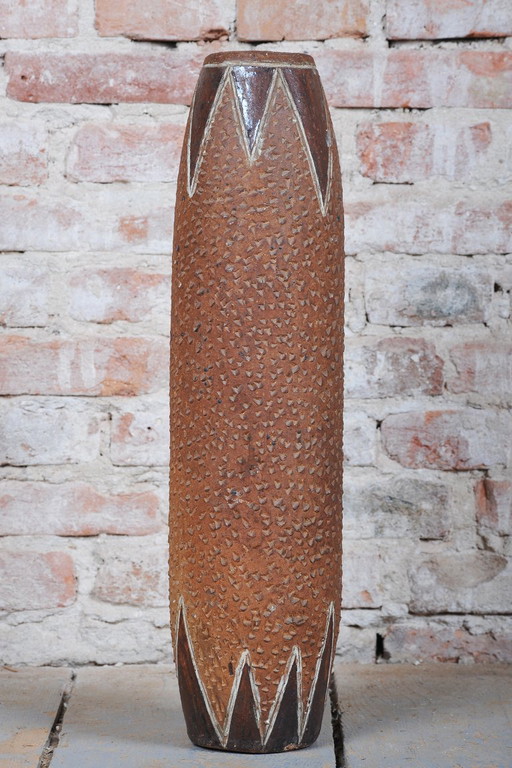 Original Mid-Century Vase, Ceramic, Well-Preserved Condition, Czech, 1940s – vazen (photo 2 of 8)