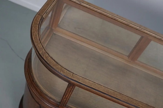 Image 1 of Mobiletto portagioie/bancone da negozio antico in rovere francese, inizio XX secolo