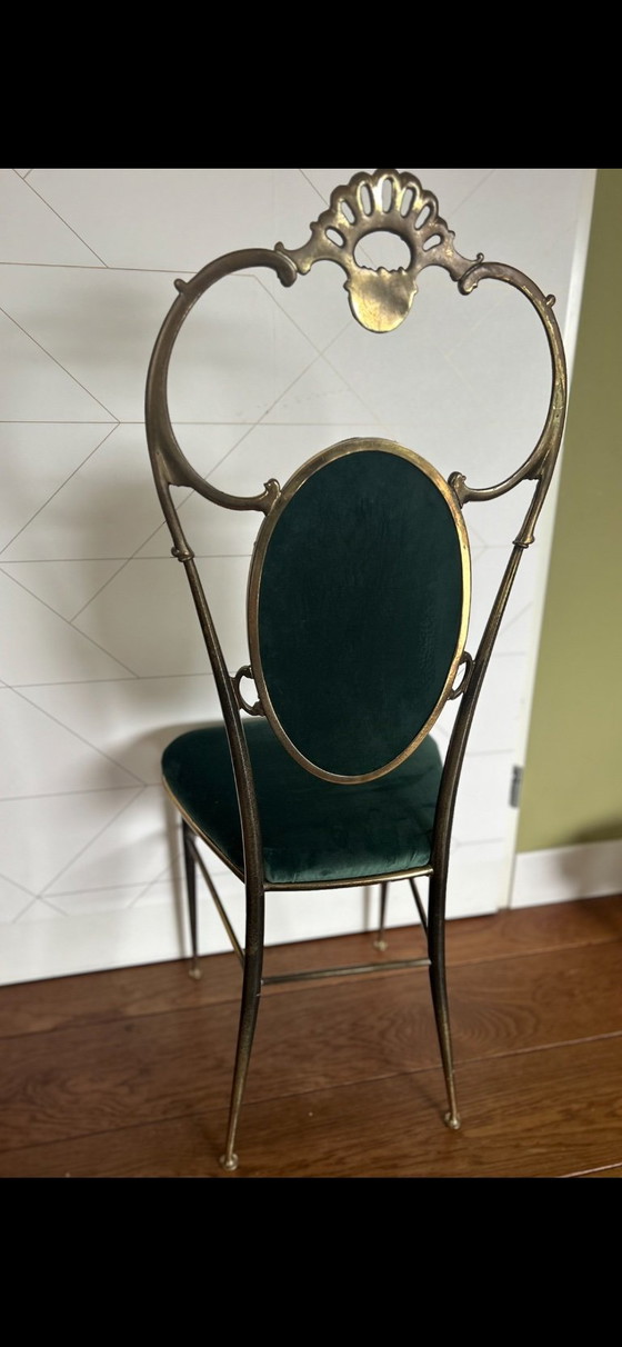 Beautiful Vintage Brass Chiavari Chair (1950s) – Dining chairs (photo 5 of 7)