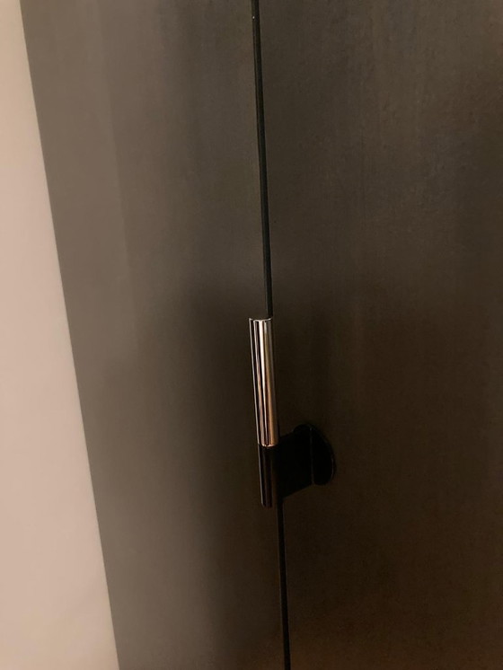 Image 1 of Grote design kleerkast 251 cm – petrol kleur – E.F. JONAS Meubelagenturen