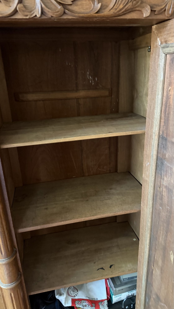 Image 1 of Antique Javanese mahogany wall unit
