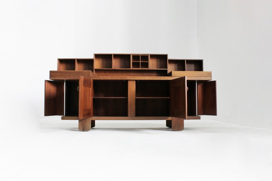 Image 1 of Buffet vintage en noyer, signé Silvio Coppola pour Bernini, années 1960