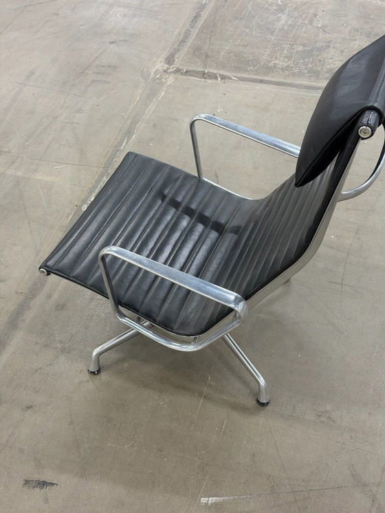 Image 1 of Vitra Eames EA124 | Black Leather