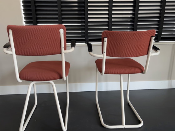 Image 1 of 2x Stühle mit Rohrrahmen neu bezogen