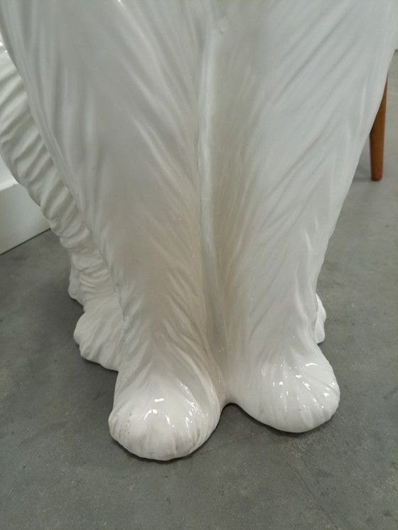 Image 1 of Large Italian ceramic statue of a dog