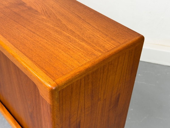 Credenza danese in teak con ante a serrandina, prodotta da CFC Silkeborg negli anni '70. – Credenze, Wood (photo 14 of 17)