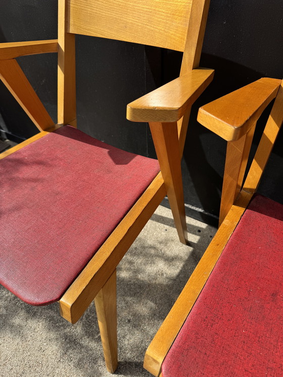 Image 1 of Sillas de puente con patas de compás, década de 1960