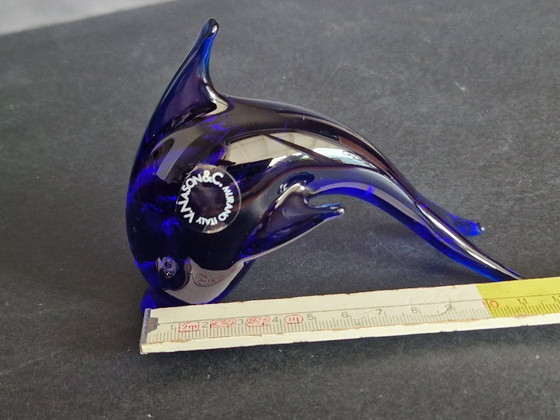 Image 1 of Par de figuras de animales de cristal de Murano - Nason