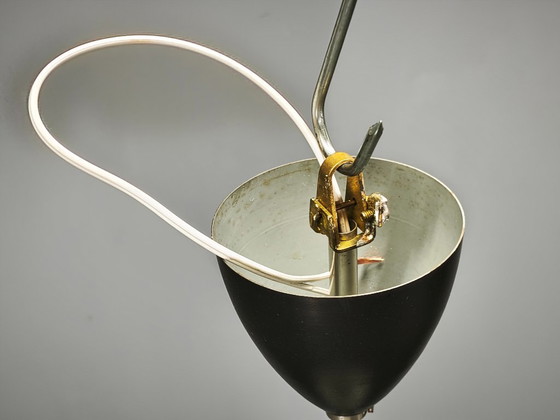 Paar Space Age Opalglas-Pendelleuchten, Tschechoslowakei, 1970er Jahre – Deckenleuchten, Metal (photo 3 of 14)