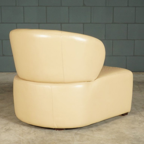 Ensemble de fauteuils vintage en cuir beige – Leather (photo 4 of 12)